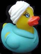 Rubber Ducky ~ Aqua Bathrobe