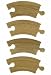 Wooden Train Railway System - Spare Short Curved Track x 4 (Compatible with leading wooden rail systems) - Wooden Toy