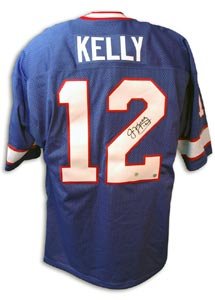 Jim Kelly Signed Buffalo Bills Throwback Jersey