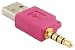 USB Charger/Charging Data Pin For iPod Shuffle 2G 1GB 2GB - PINK