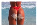 Woman in Thong at Beach with Sandy Bottom Photographic Poster Print by Bill Bachmann, 40x30