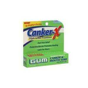 G-U-M Canker X, Maximum Strength Canker and Mouth Sore Pain Relief Gel .28 fl oz (8 ml) by Butler