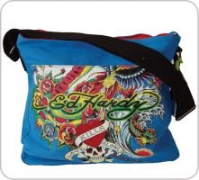 Ed Hardy Umh&auml;ngetasche Skull -CB- blau