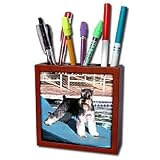 Dogs Schnauzer - Schnauzer - Tile Pen Holders-5 inch tile pen holder