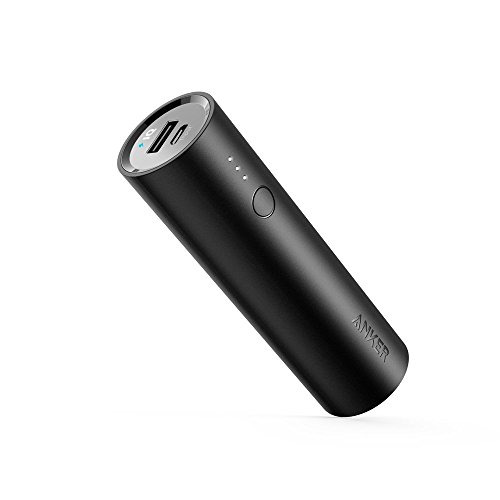 Anker PowerCore 5000 (5000mAh 軽量コンパクト スティック型 モバイルバッテリー) iPhone / iPad / Xperia / Android各種他対応 トラベルポーチ付属【PowerIQ & VoltageBoost搭載】