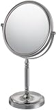 Recessed Base Double Sided Vanity Mirror - 10X Magnification - Polished Chrome