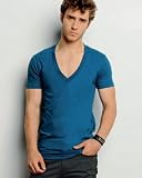 Canvas Unisex Deep V-Neck T-Shirt. 3105