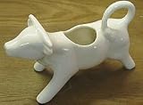 WHITE CERAMIC COW MILK JUG / CREAMER