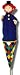 Trullala 11045 - Clown blau, Tütenkaspar