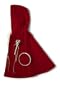 Red Velvet Valentine Doll Cloak, Tiara and Flower Wand for 18" American Girl Dolls