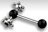Erotic Studded Spinning Tongue Barbell