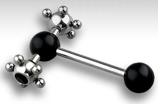 Erotic Studded Spinning Tongue Barbell