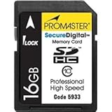 Promaster High Speed SDHC Secure Digital Memory Card - 16GB - Class 10