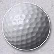 AutoCoaster ~ Golf Ball ~ Tile Drink Coaster for car cupholder ~ code 059