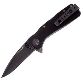 SOG Specialty Knives TWI-21 Twitch XL, Black TiNi by SOG Knives