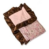 Ruffle Blanket - Pink Circle Dot