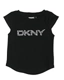 DKNY - ENSEMBLE CREW TEE W/ STONES LOGO (2T-4T)