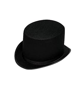 5 Inch Black Felt Top hat