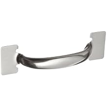Monroe Steel Weld On Handle, Oval Grip, Dull Finish, 7/16" Grip Diameter, 1-1/4" Projection, Silver Color(Pack of 10)