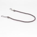 Embrasse en corde fine Gris