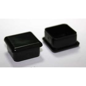 Buy 1 Square Tubing Plug Cap, Will Fit 1 Sq. X 16 Ga. (.065) Tubing, Black Abs, Pkg.... by Alliance Plastic now!