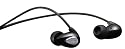 Cresyn C230E Iphone Combatible Sound Isolating In-Ear Headphone Earbuds with Unique Water Drop Shape For Superior Comfort (Black)