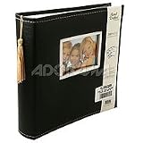 Kleer-Vu Photo / Memo Album, Tassel Leatherette Collection, Black, Holds 200 4