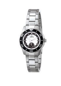 Invicta Pro Diver Collection 5706 Quartz Sapphire Coated Mineral White Dial Stainless Steel Plating Stainless Steel Band Women Watch