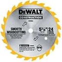 DeWalt DW9054 5-3/8-Inch 24 Tooth ATB General Purpose Saw Blade with 10mm Arbor