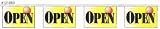 A pair of 12 x 18 Rectangular Mini-banner Grand Opening strings length: 60' (20 panels)