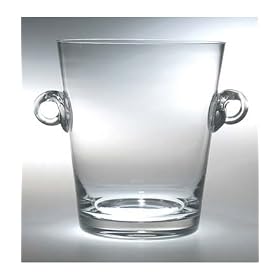 Classic Clear Wine Cooler  Ice Bucket - 7 inches by 