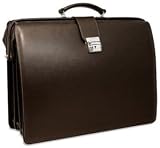 Jack Georges Prestige Collection Leather Briefbag With Shoulder Strap