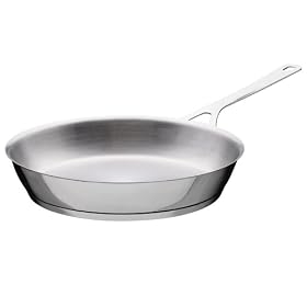 A di Alessi Pots&Pans Frying Pan, Stainless Steel, 28 cm, (AJM110/28)