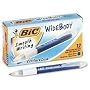 BIC CORPORATION / BICSCWB11BE / WideBody Retractable Ballpoint Pen, Frosted Brl, BE Ink, Med Pt, 0.80 mm / Sold as 1 DZ