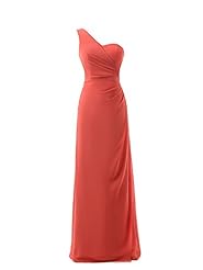 One Shoulder Sheath Chiffon Evening Dress/Homecoming Dress/Bridesmaid Dress/Prom Dress/Wedding Dress 