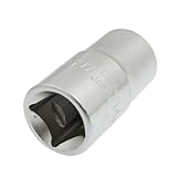 uxcell　ソケットレンチ　スクエア　ドライバー　CR-V 14mm　メタリック　12角　ハードウェア　ツール