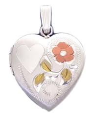 Sterling Silver 2 Photo Heart Locket