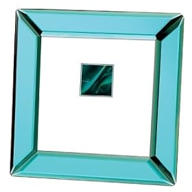 4X6 BLUE MIRROR GLASS FRAME - 4X6 BLUE MIRROR GLASS PICTURE FRAME - frame