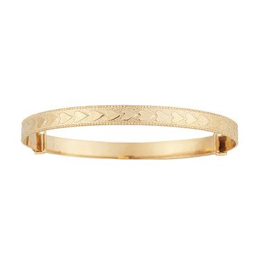 Cheap Girls Jewelry Childs Expandable Heart Bangle Bracelet For Sale