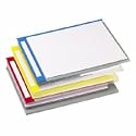 Pendaflex Jackets with Tabs, Polypropylene, Letter, Clear/Blue/Green/Purple/Red/Yellow, 6 per Pack (51066)