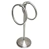 Aquatico Small 2-Ring Fingertip Towel Stand, Satin