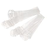 6ペア レディースブラジャーショルダーストラップ クリア トランスペアレント 調節可能なクラスプフック