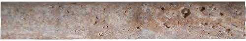 Scabos Travertine Pencil Liner bullnose 3/4x12