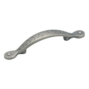 Amerock BP1580-WN Inspirations Leaf 3-Inch Pull, Weathered Nickel by Amerock