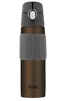 Thermos 18-Ounce Stainless-Steel Hydration Bottle, Brown