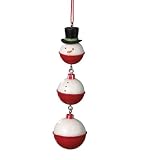 Snowman Bobber Dangle Christmas Ornament