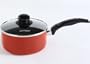 Proctor Silex 52024 Aluminum Nonstick 3 Quart Covered Sauce Pan,  Red