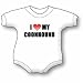 I Love My Coonhound Baby Ultrasoft Onesie