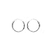 Jewelry : Sterling Silver 10mm U Wire Hoop Earring with 1mm Round Tubing - Great for Kids or Men