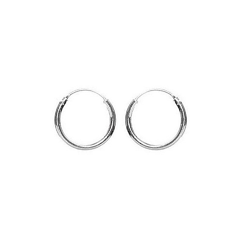 Childrens Toyshop  Jewelry : Sterling Silver 10mm U Wire Hoop Earring with 1mm Round Tubing - Great for Kids or Men